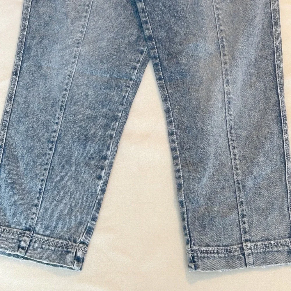 SO Jeans Women 15/32W Blue Acid Wash Super High Rise Straight Leg Retro 80s‎ 90s